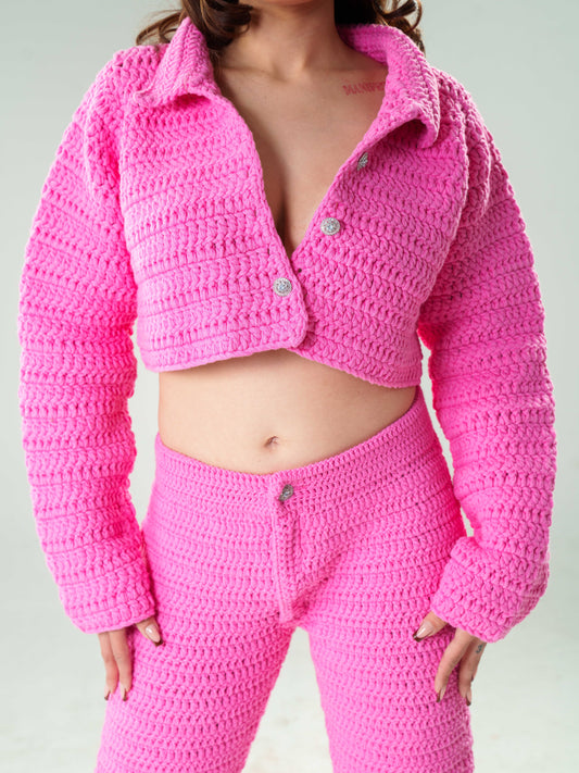 Pink Knit jacket