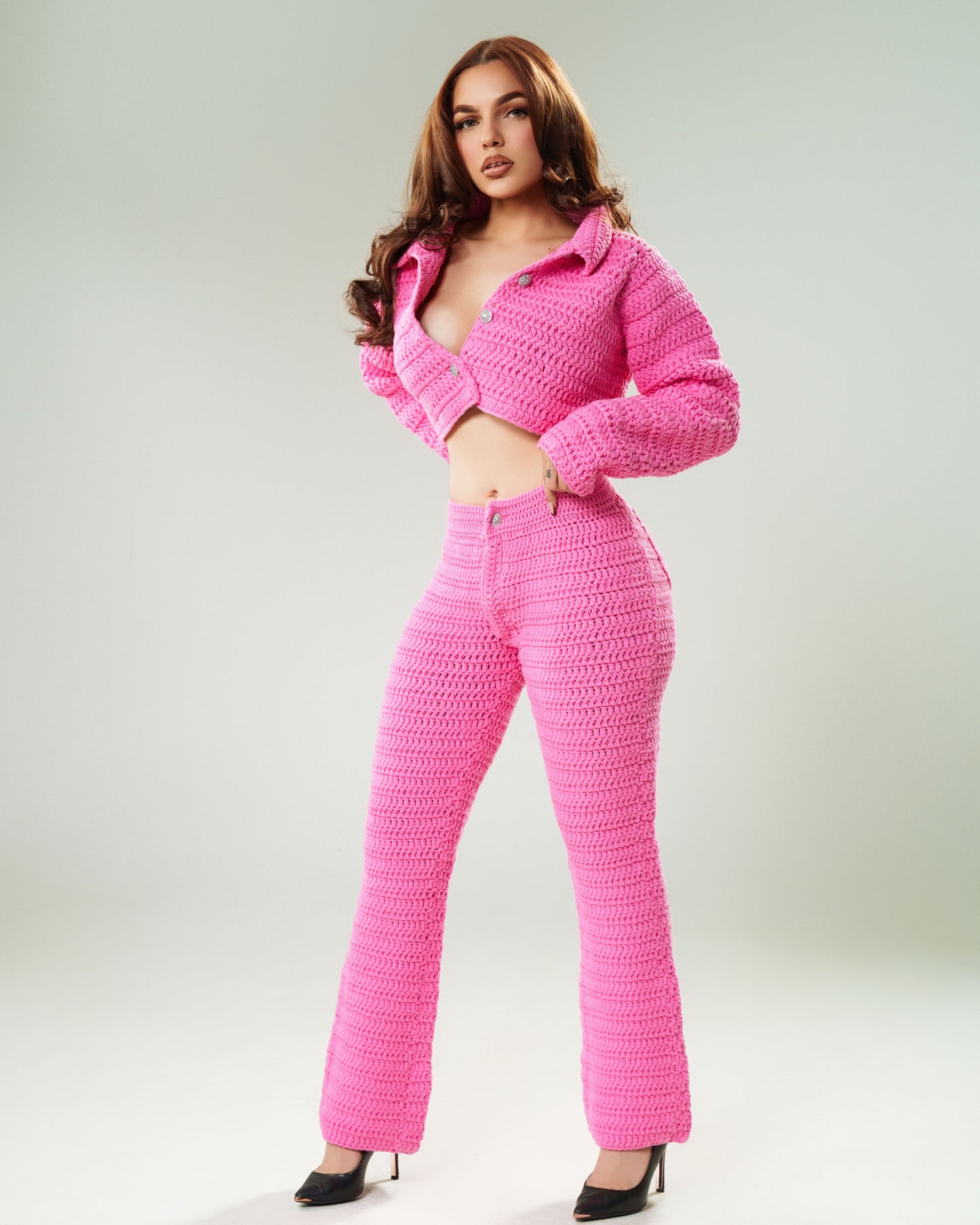 Pink Knit Pants