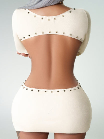 Studded Mini Dress